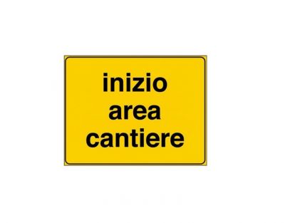 Inizio area cantiere