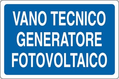 Vano tecnico generatore fotovoltaico