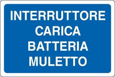 Interruttore carica batteria muletto