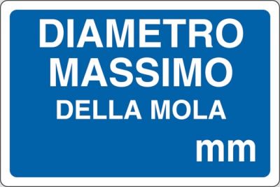 Diametro massimo della mola mm