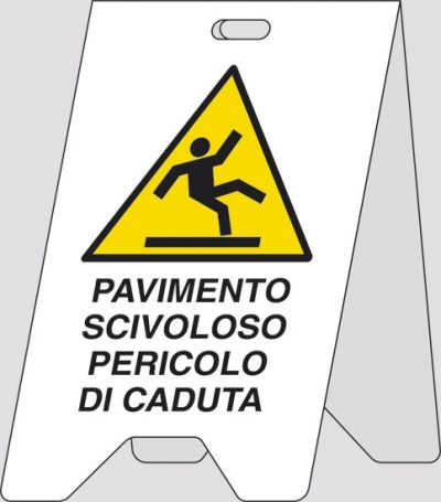 Pavimento scivoloso pericolo di caduta