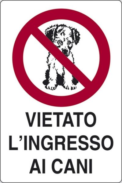 Vietato l'ingresso ai cani