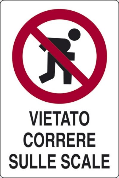 Vietato correre sulle scale