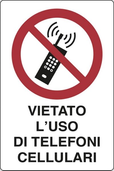 Vietato l'uso dei telefoni cellulari