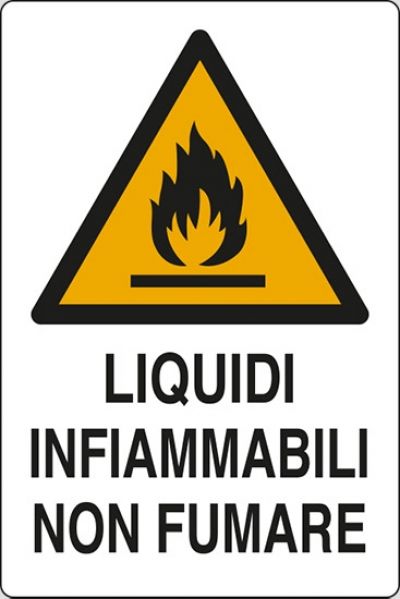 Liquidi infiammabili non fumare