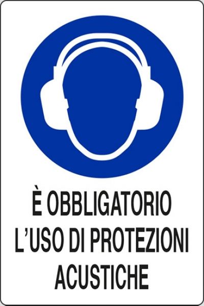 E' obbligatorio l'uso di protezioni acustiche