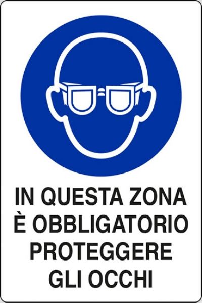 In questa zona è obbligatorio proteggere gli occhi