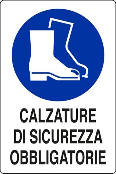 Calzature di sicurezza obbligatorie