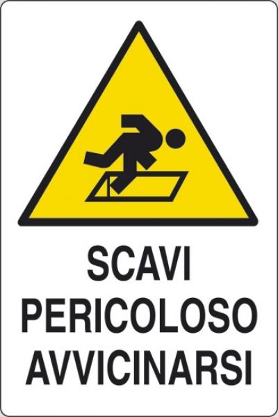 Scavi pericoloso avvicinarsi