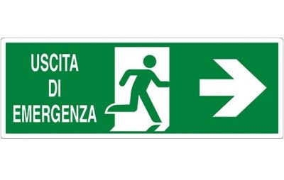 Uscita di emergenza a dx