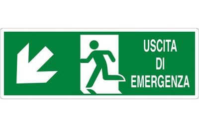 Uscita di emergenza in basso a sx