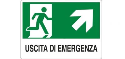 Uscita di emergenza in alto a dx