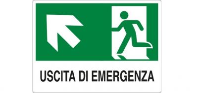 Uscita di emergenza in alto a sx